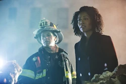 Misty Knight sees the destruction