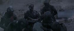 Korath attempts to shoot the 