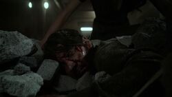 Superior is mortally wounded under rubble