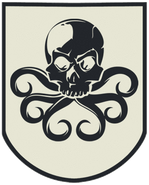 The decal used on the helmets of HYDRA soldiers. Also imprinted on the Zola Bot.