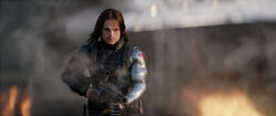 Winter Soldier attacks the  Base