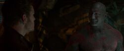 Drax agreeing to join  into battle