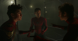 Spider-Men pointing