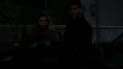 Castle and  arrive at the trailer