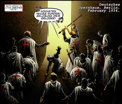 The actors perform  at the 