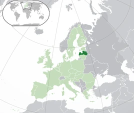 Map of Latvia