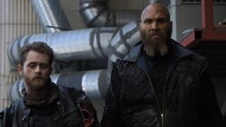 Jaco and Pax watch Sarge kill a Shrike