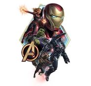 Endgame promo art captmarvel rocket Ironman WarMachine