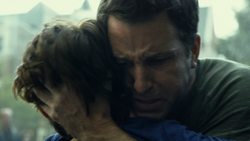 Murdock comforts  when he's blinded