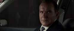 "Coulson" realizes he is exposed