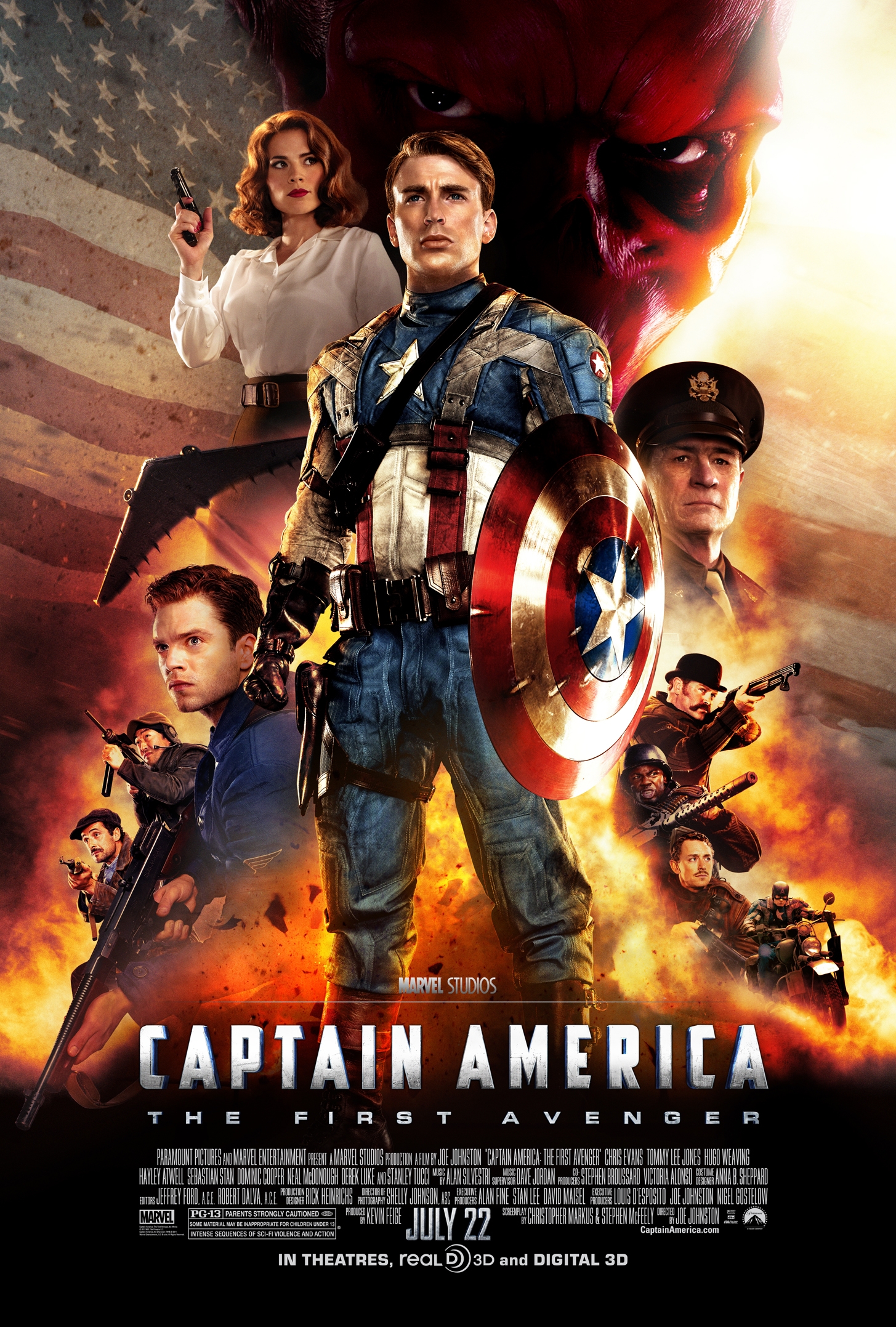 how long is captain america the first avenger movie