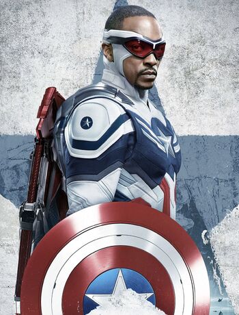 TF&TWS Captain America (Falcon) Textless Poster