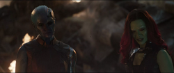 Nebula habla con Gamora alternativa sobre Quill