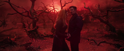 Stephen Strange and Scarlet Witch