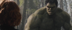 Hulk molesto con Romanoff