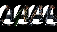 2nd Promo Banner featuring(left to right): Nicky Fury, Loki, Hawkeye, and Black Widow