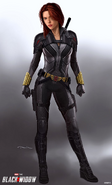 Black Widow Grey Suit Concept Art