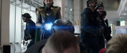 Loki steals the Tesseract