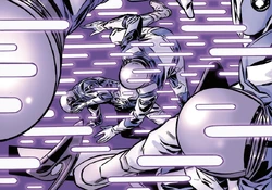 Richards and his cohort get bombarded with 