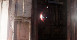 Iron Spider inside Q-Ship