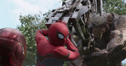 Spider-Man saves Iron Man (Infinity War)