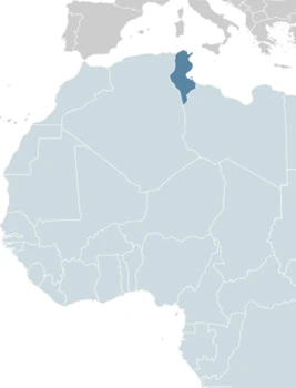 Map of Tunisia