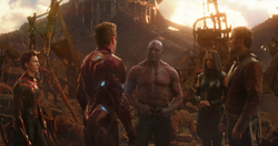 Spider-Man, Iron Man, Drax, Mantis & Star-Lord (Titan)