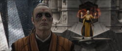 Kaecilius is challenged by the 