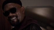 Nick Fury Smiles