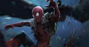 SMH Concept Art Vulture catching Spidey