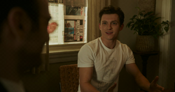 Peter Parker looks at Matt Murdock