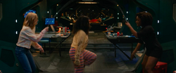 The Marvels jumping rope