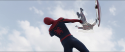 Ant-Man knocking down 