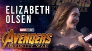 Elizabeth Olsen Live from the Avengers Infinity War Premiere