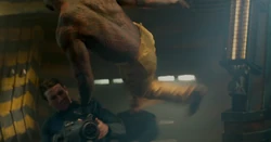 Drax attacking the guards