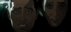 Yon-Rogg and  frighteningly talk to 