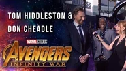 Tom Hiddleston and Don Cheadle Live at the Avengers Infinity War Premiere