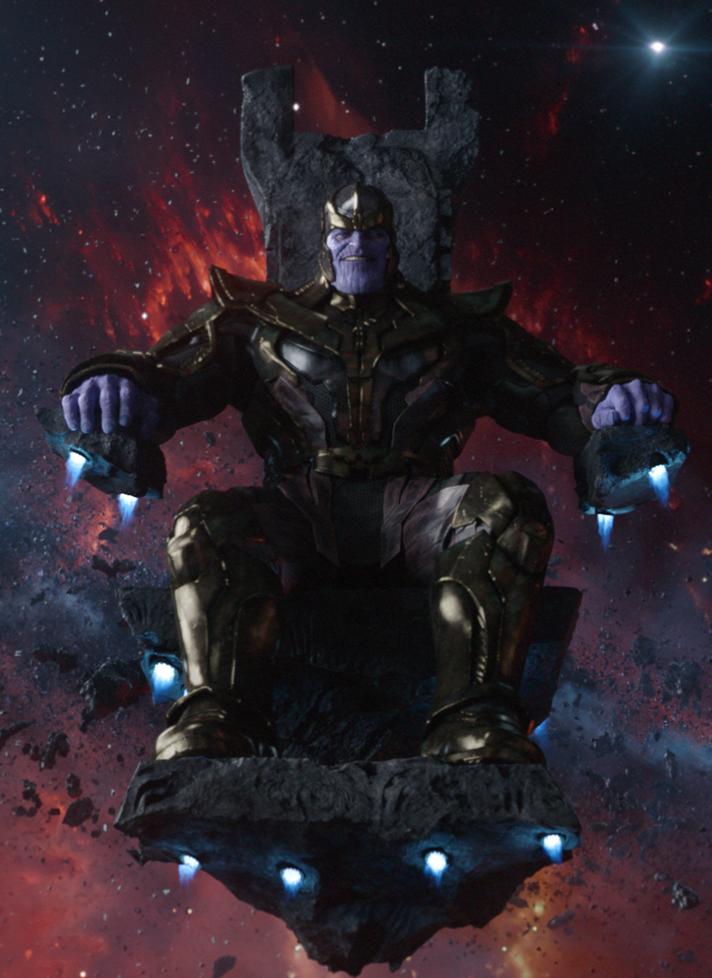 guardians of the galaxy thanos throne