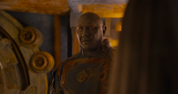 Drax learns that  is leaving the 