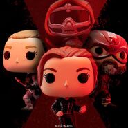 Black Widow Funko promo merch