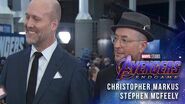 Christopher Markus & Stephen McFeely (Screenwriters) LIVE from the Avengers Endgame Red Carpet