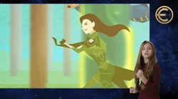 Sersi transform trees into statues