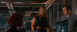 Widow, Thor & Cap (AoU)