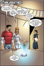  informs Stark about a  army