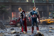 Capitan America y Thor en Nueva York