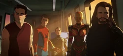 Banner, Spider-Man, Wasp, Okoye & Winter Soldier