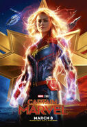 Captain Marvel Badge Poster