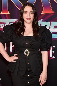 Kat Dennings Black Dress