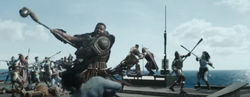 M'Baku golpea a un Talokanil