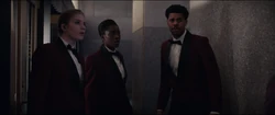 Conrad, , and  talk to 